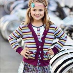Matilda Jane Plum Kitty Cardigan, girls size 12